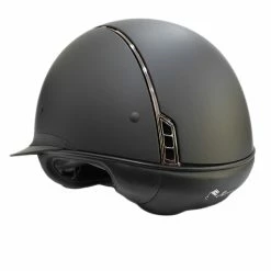 Samshield Custom Miss Shield Matte Black Chrome Black Blazon Crystal Helmet -Farm House Tack Sales Shop Samshield Custom Miss.Shield Blazon.Crystals Black 10