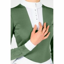 Samshield Women's Faustina Show Shirt 38 Samshield Women's Faustina Show Shirt -Farm House Tack Sales Shop Samshield FAUSTINA Agave TT 01