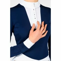 Samshield Women's Faustina Show Shirt 27 Samshield Women's Faustina Show Shirt -Farm House Tack Sales Shop Samshield FAUSTINA Navy Holographic 00