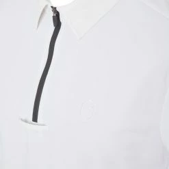 Samshield Men's Henri Short Sleeve Show Shirt 5 Samshield Men's Henri Short Sleeve Show Shirt -Farm House Tack Sales Shop Samshield Henri White Front Detail