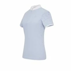 Samshield Women's Louison Short Sleeve Show Shirt -Farm House Tack Sales Shop Samshield Louison.SS Powder.Blue Front