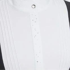 Samshield Women's Sixtine Show Shirt 23 Samshield Women's Sixtine Show Shirt -Farm House Tack Sales Shop Samshield Sixtine SS.Show .Shirt Black Front.Detail