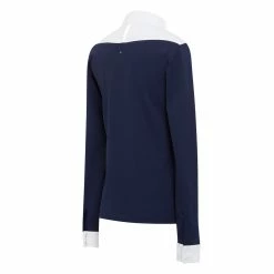 Samshield Women's Sophia Long Sleeve Shirt -Farm House Tack Sales Shop Samshield Sophia Navy.Jacquard Back