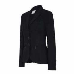 Samshield Womens Victorine Crystal Fabric Jacket 14 Samshield Womens Victorine Crystal Fabric Jacket -Farm House Tack Sales Shop Samshield Victorine Crystal Black Front