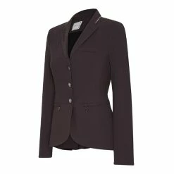 Samshield Womens Victorine Crystal Fabric Jacket 17 Samshield Womens Victorine Crystal Fabric Jacket -Farm House Tack Sales Shop Samshield Victorine Crystal Brown Front