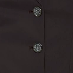 Samshield Womens Victorine Crystal Fabric Jacket 19 Samshield Womens Victorine Crystal Fabric Jacket -Farm House Tack Sales Shop Samshield Victorine Crystal Brown Front Detail