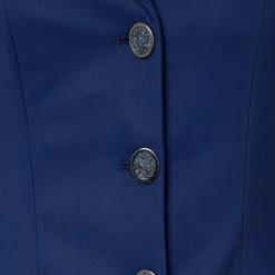 Samshield Womens Victorine Crystal Fabric Jacket 12 Samshield Womens Victorine Crystal Fabric Jacket -Farm House Tack Sales Shop Samshield Victorine Crystal Midnight.Blue Front Detail