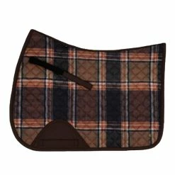 Sixteen Cypress Jumper Pad -Farm House Tack Sales Shop Sixteen.Cypress Jumper.Pad Field.Plaid .And .Hickory