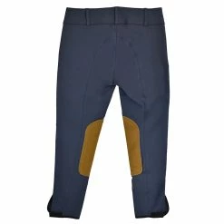 Tailored Sportsman Vintage Mid Rise Front Zip Breeches -Farm House Tack Sales Shop T.Sports 1963 French.Blue Tan 4