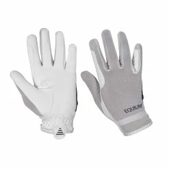Equiline Summer Riding Glove 5 Equiline Summer Riding Glove -Farm House Tack Sales Shop T11235 EQline Summer.Glove White
