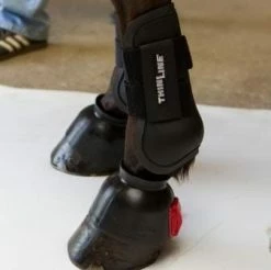 ThinLine Open Front Tendon Schooling Horse Boot -Farm House Tack Sales Shop TL 4015 W SchoolingBoot Front blk 3