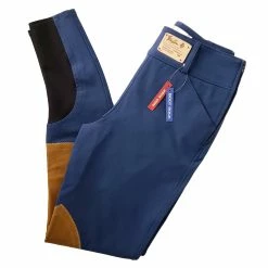 Tailored Sportsman Mid Rise Side Zip 1924 Sock Bottom Trophy Hunter Breeches -Farm House Tack Sales Shop TS 1924 trophy mr sz sock.bottom sapphire tan 7e703c4e cd79 4e80 add1 22a19a2446fb