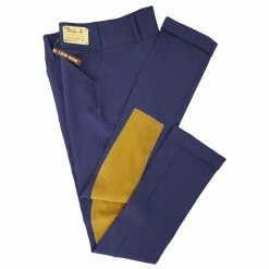 Tailored Sportsman Child's Front Zip Trophy Hunter Jodhpurs -Farm House Tack Sales Shop TS 3969 childs jod sail.blue tan