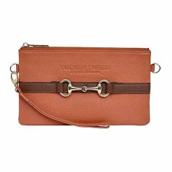 Tucker Tweed Equestrian Wellington Wristlet 47 Tucker Tweed Equestrian Wellington Wristlet -Farm House Tack Sales Shop TT WW TC.SB Terracotta.Saddle.Brown