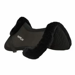 ThinLine Trifecta Half Pad With Sheepskin Rolls 20 ThinLine Trifecta Half Pad With Sheepskin Rolls -Farm House Tack Sales Shop ThinLine Trifecta black 23365.1587493857.1280.1280