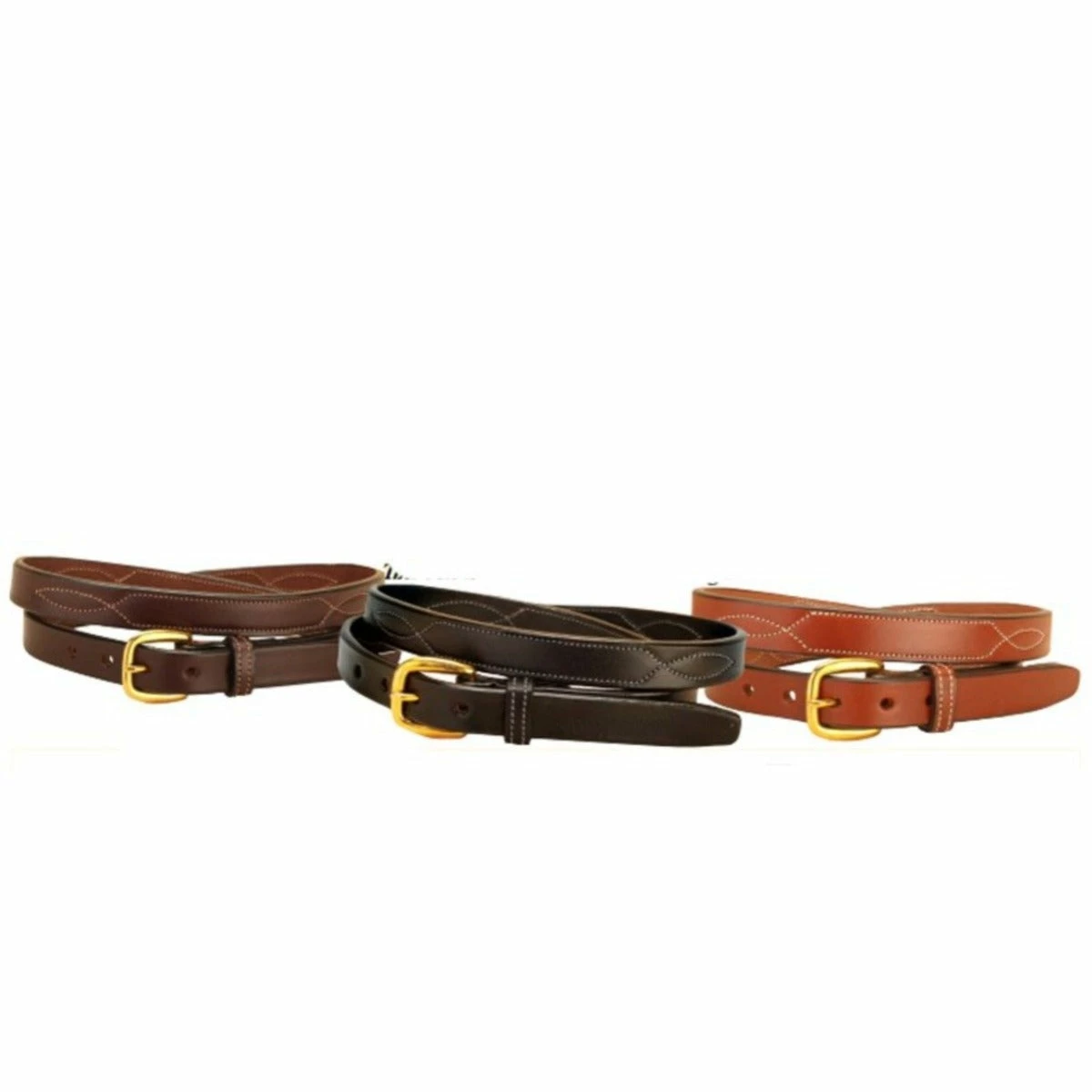 Tory Leather Repeated Stitch Pattern Belt 1 Tory Leather Repeated Stitch Pattern Belt