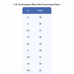 EGO 7 Orion Field Boots -Farm House Tack Sales Shop USUK Shoe Size Conversion Chart