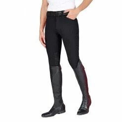 Vestrum Men's San Diego Knee Patch Breeches -Farm House Tack Sales Shop Vestrum San.Diego .Knee .Grip .Breech Black Front