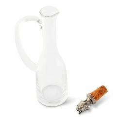 Arthur Court Cruet Bottle With Horse Head Cork Screw Stopper -Farm House Tack Sales Shop arthur.court vagabond house equestrian cruet bottle with horse head cork stopper h416hh 03