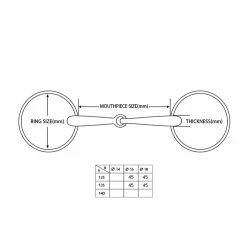 Lorenzini Titanium Loose Ring Snaffle Bit -Farm House Tack Sales Shop bit.size .guide 4072d7e3 911a 4101 9ecc bd7da7dc7e86