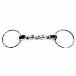 Metalab Twisted Mouth Loose Ring Snaffle Bit