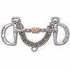 Stainless Steel 3-Piece Snaffle With Copper Roller Uxeter Kimberwick