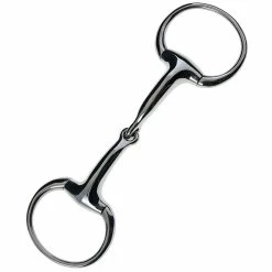 JP Korsteel Stainless Steel Heavyweight 19mm Solid Eggbutt Snaffle Bit
