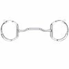 Toklat Myler Eggbutt With Hooks With Stainless Steel Forward Tilt Ported Barrel Snaffle MB 36