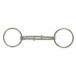 Double Twist Wire Loose Ring Snaffle Bit