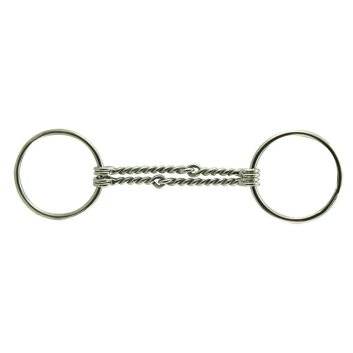 Double Twist Wire Loose Ring Snaffle Bit 1 Double Twist Wire Loose Ring Snaffle Bit