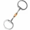 JP Korsteel Stainless Steel Copper Oval Link Eggbutt Snaffle Bit