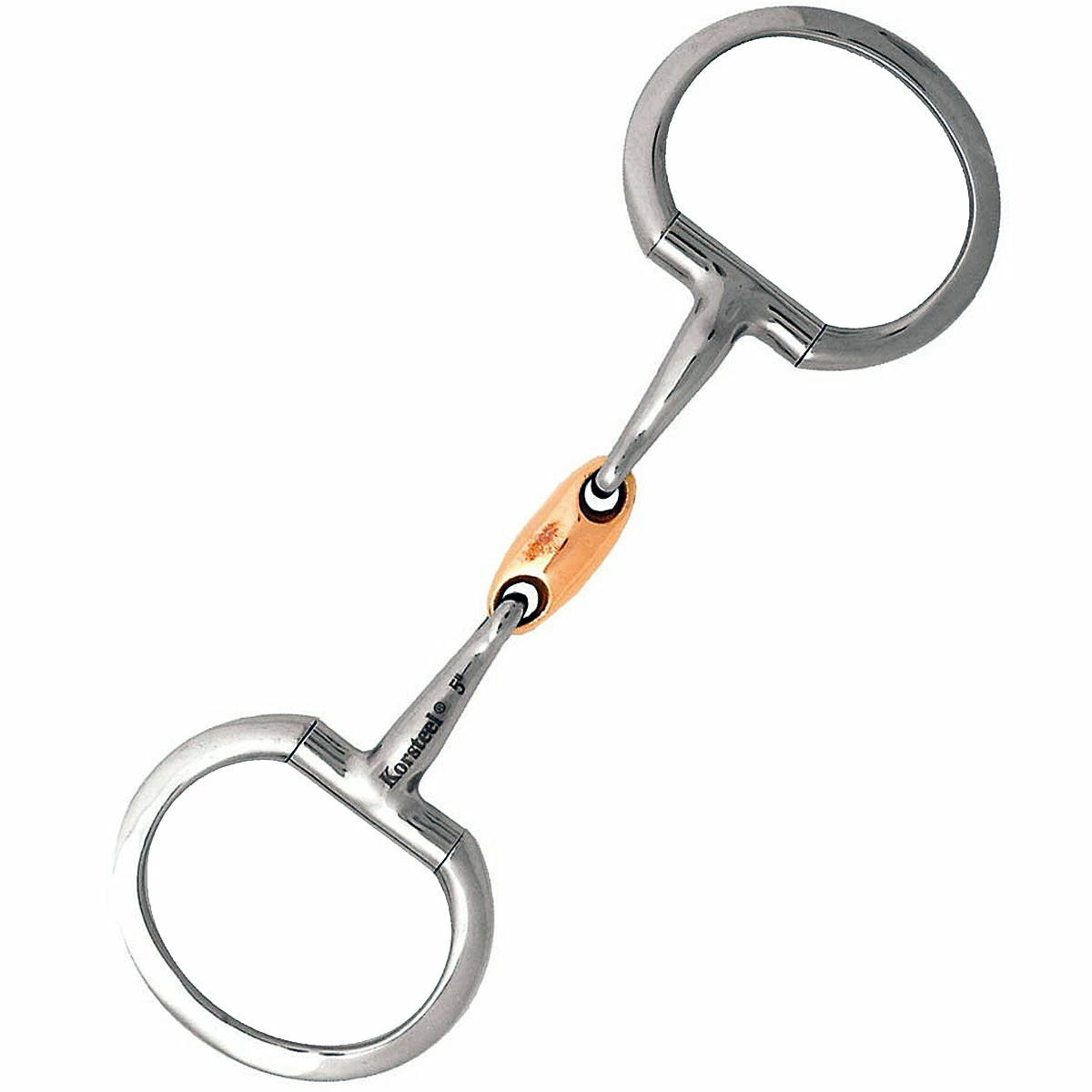 JP Korsteel Stainless Steel Copper Oval Link Eggbutt Snaffle Bit 1 JP Korsteel Stainless Steel Copper Oval Link Eggbutt Snaffle Bit