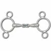 Toklat Hollow Mouth French Link 3-Ring Continental Gag Bit
