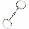 JP Korsteel Stainless Steel Oval Link Eggbutt Snaffle Bit