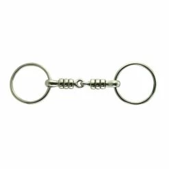 Coronet Loose Ring Cherry Roller Snaffle Bit