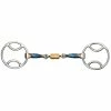 Shires Blue Sweet Iron Bevel With Roller Link Bit