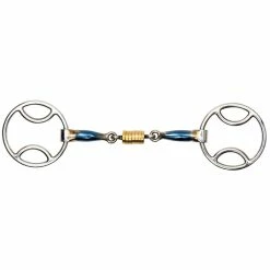 Shires Blue Sweet Iron Bevel With Roller Link Bit
