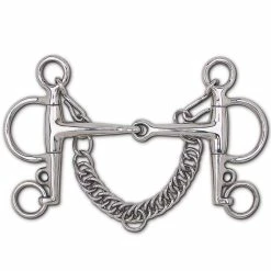 Toklat Stainless Steel Snaffle Eggbutt Pelham - 4 3/4" Cheek