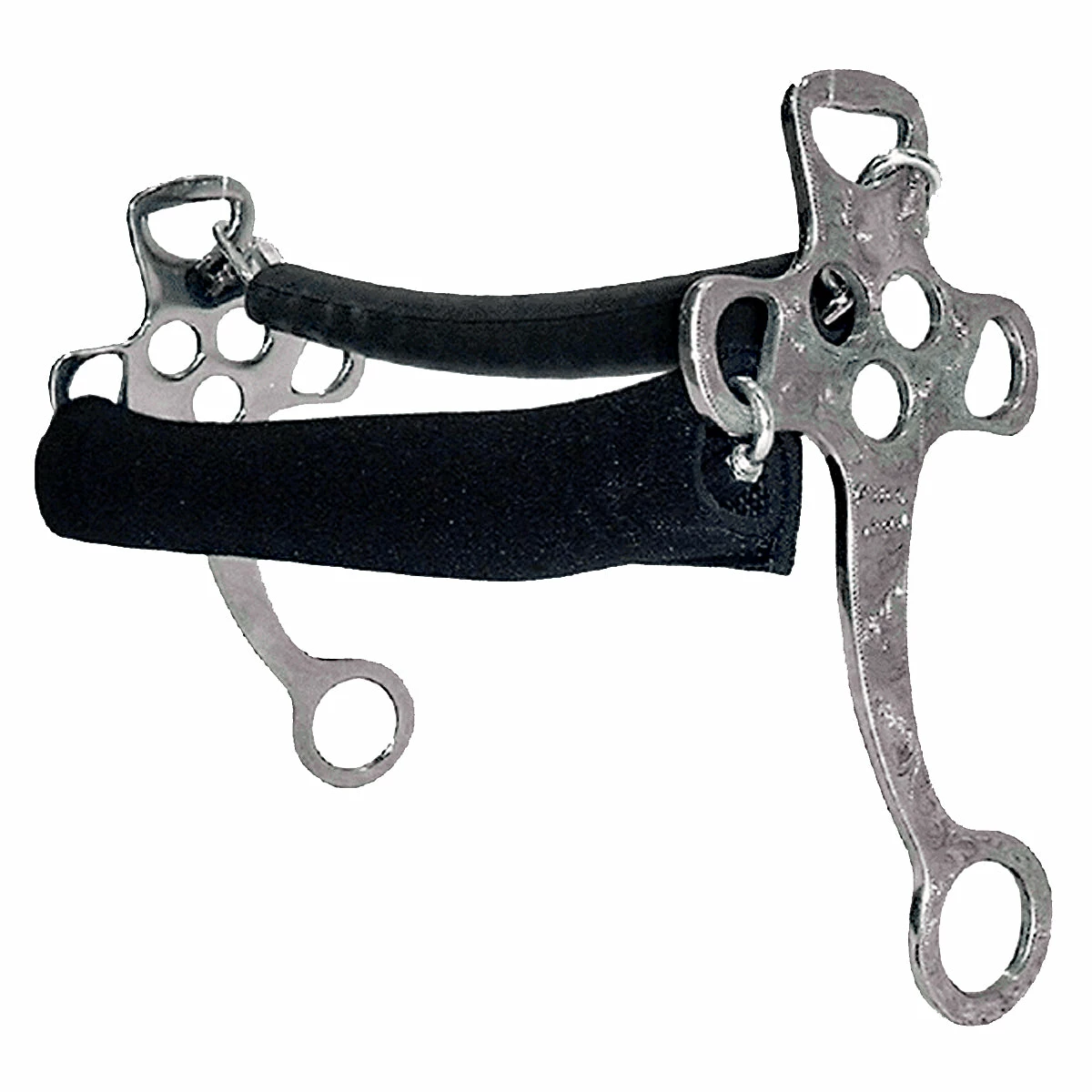 Metalab Hackamore With Neoprene Covered Chain Noseband 1 Metalab Hackamore With Neoprene Covered Chain Noseband