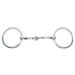 Metalab Sharp Twisted Loose Ring Snaffle Bit