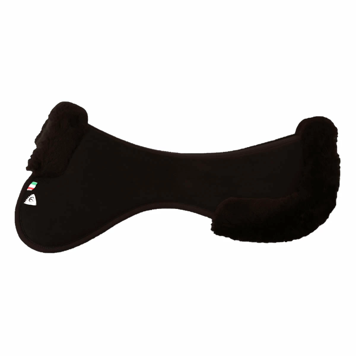 Acavallo Memory Foam 1/2 Pad With Sheepskin 1 Acavallo Memory Foam 1/2 Pad With Sheepskin