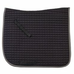Ovation Pro Square Quilt Dressage Pad -Farm House Tack Sales Shop black charcoal 77925.1590172772.1280.1280