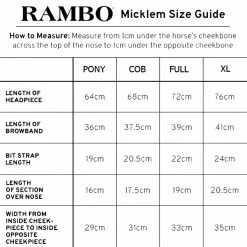 Horseware Rambo Micklem Multibridle -Farm House Tack Sales Shop bridle13
