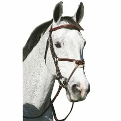 HDR Pro Mono Crown Raised Figure Eight Bridle With Rubber Reins