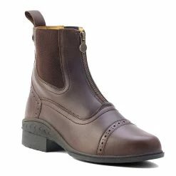 Ovation Tuscany Ladies Zip Paddock Boot -Farm House Tack Sales Shop brown front correct 75259.1588874563.1280.1280