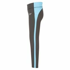 TuffRider Children's Ventilated Schooling Tights -Farm House Tack Sales Shop charcoal neonblue3 22790.1583525668.1280.1280