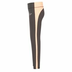 TuffRider Children's Ventilated Schooling Tights -Farm House Tack Sales Shop charcoal neonpeach3 47808.1583525669.1280.1280