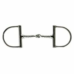 Pinchless Corkscrew Large Dee Ring Snaffle Bit