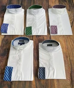 Essex Classics Ladies "Spurs" Talent Yarn Straight Collar Long Sleeve Show Shirt -Farm House Tack Sales Shop essex2 90a64c2e 4c97 4a8c ae47 d875f551b8b3