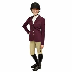 Equiline GwentyG Women's Show Coat -Farm House Tack Sales Shop gwentyg plum 1